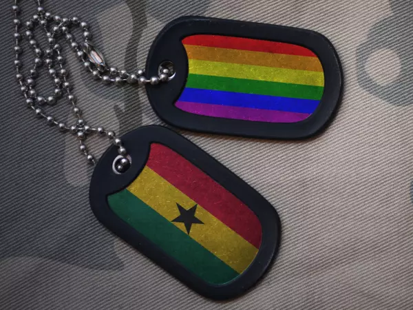 Bandera de Ghana y LGBT