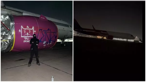 VIDEO: el mensaje motivacional de grafitero que rayó avión en Aeropuerto de Santiago