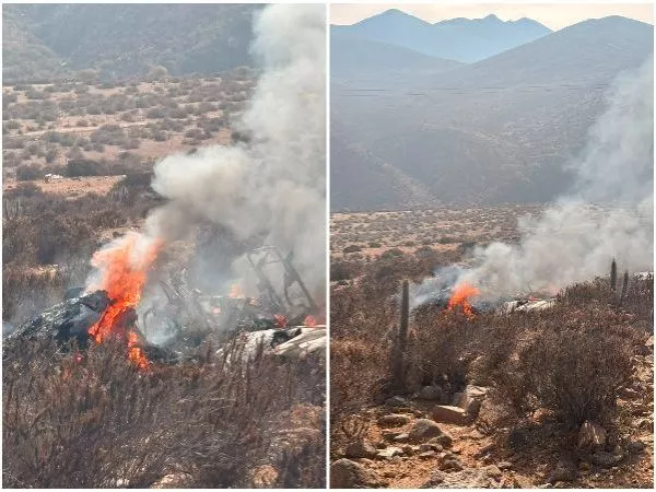 Avioneta de la FACh termina quemada tras aterrizaje de emergencia