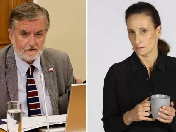 Ministro Francisco Undurraga y la actriz Amparo Noguera