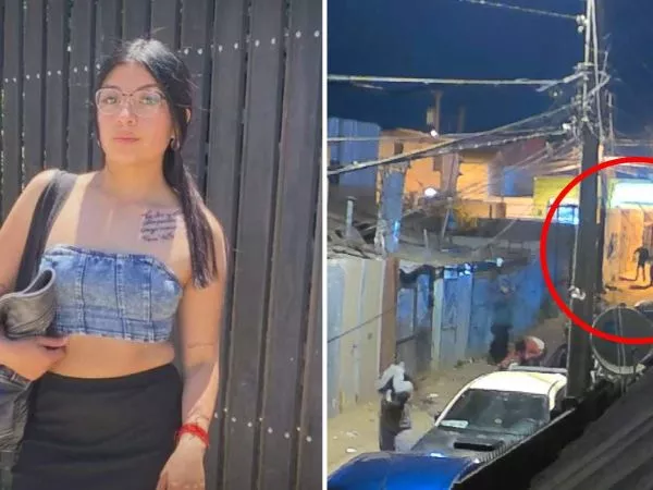 Ninoska Carvajal y momento en el que se registró balacera en Valparaíso