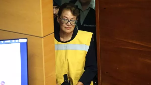 Ángela Vivanco en audiencia de formalización en su contra