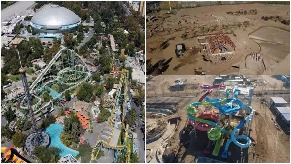 VIDEO: así avanza el futuro parque acuático de Fantasilandia en San Bernardo Un fanático del parque de diversiones compartió un nuevo video captado con dron, en el que se aprecia el progreso alcanzado durante mayo en el recinto que albergará a Fantasilandia.