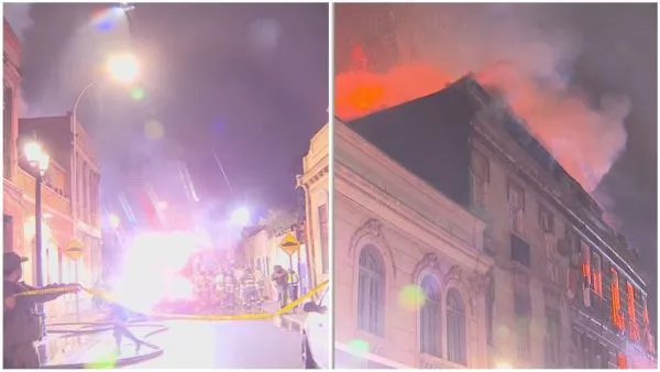 2 lesionados y 10 vecinos rescatados tras voraz incendio que afectó casona en Santiago Centro El colegio María Luisa Villalón, ubicado a pocos metros del lugar, suspendió las clases de esta jornada producto de la emergencia.