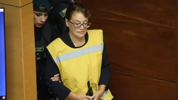Ángela Vivanco en audiencia de formalización en su contra