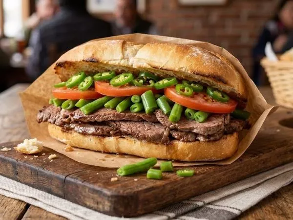Sandwich chacarero creado con Inteligencia Artificial