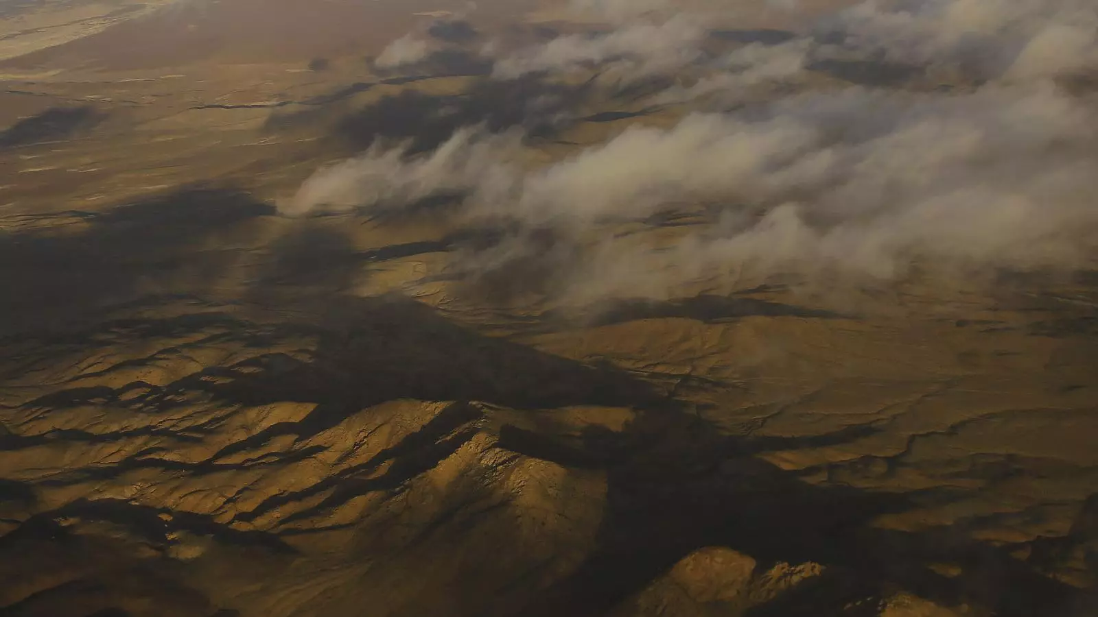 Imagen aérea del desierto