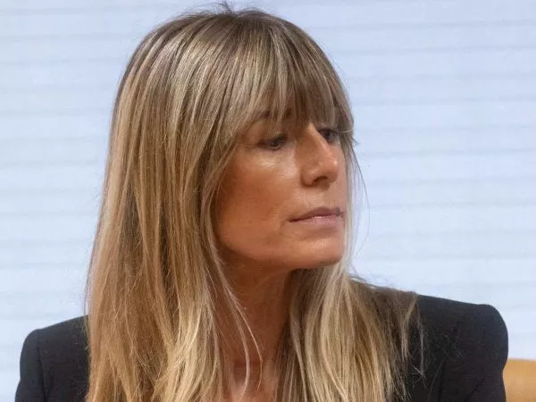 La mujer del presidente del Gobierno, Begoña Gómez, durante la Comisión de Investigación sobre programas de cátedras y postgrados de la Universidad Complutense de Madrid y empresas financiadoras, en la Asamblea de Madrid,