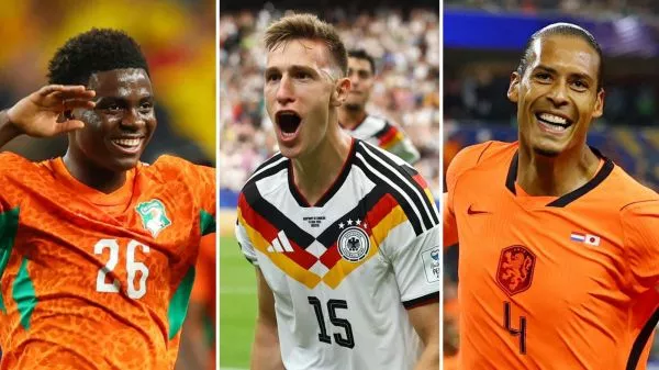 Jugadores de Costa de Marfil, Alemania y Países Bajos