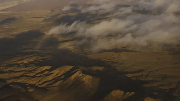 Imagen aérea del desierto