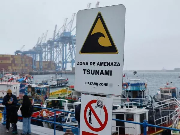 Imagen referencial de una zona de amenaza de tsunami en el borde costero