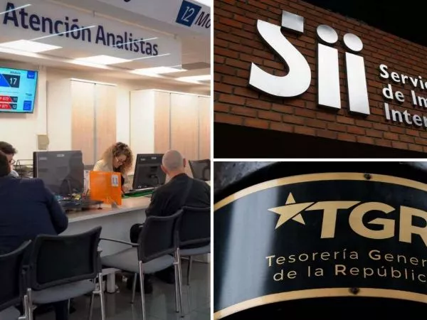 Atención de la Tesorería General de la República, frontis del Servicio de Impuestos Internos y la TGR
