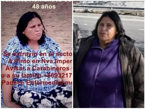 Intensa búsqueda por mujer desaparecida en Nueva Imperial: es insulinodependiente y tiene austismo
