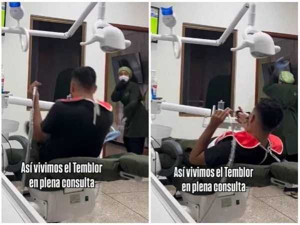 VIDEO | Dentista huyó en pleno tratamiento durante terremoto en Venezuela