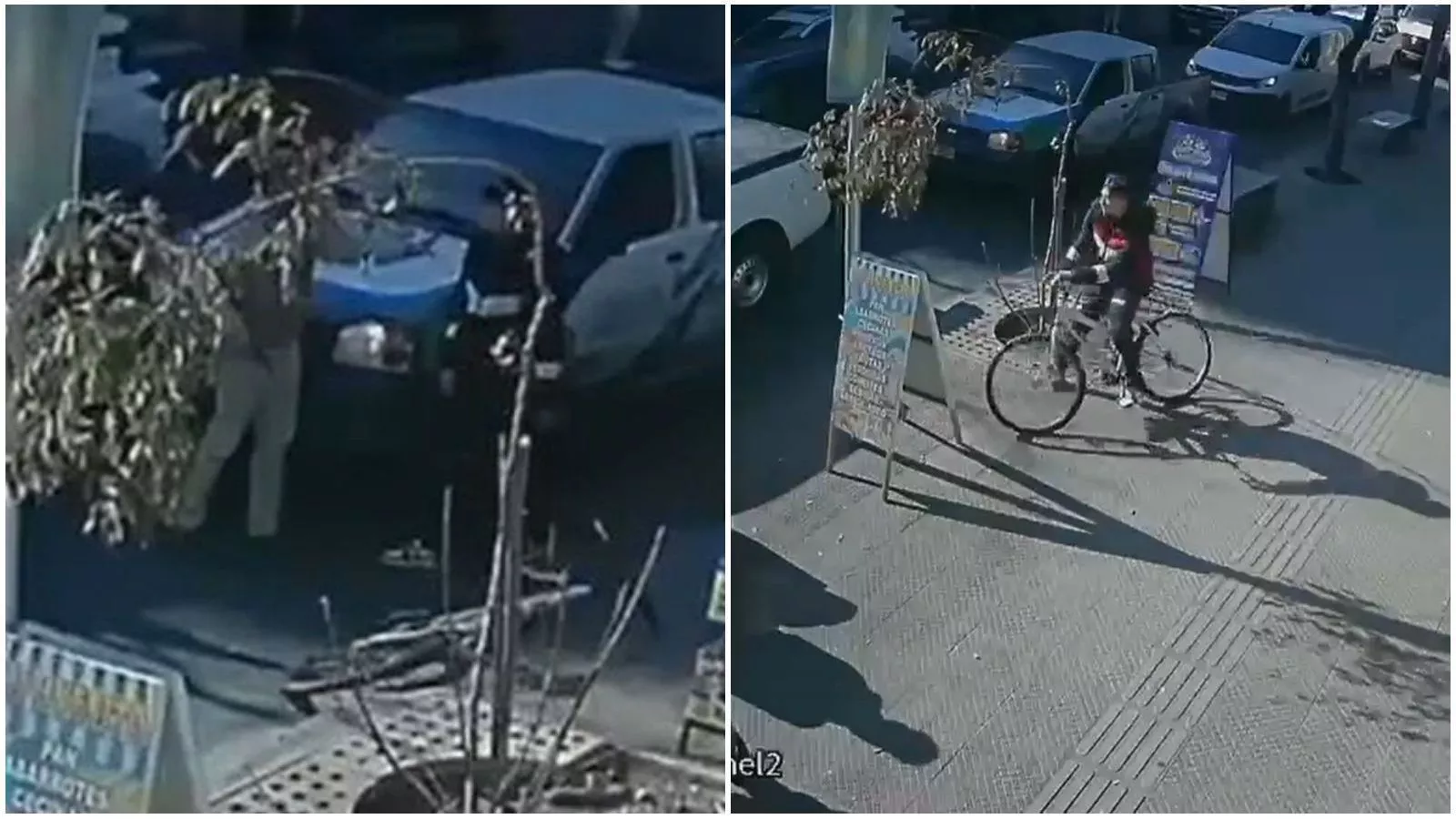 VIDEO muestra el momento exacto en que carabinero (r) dispara a ciclista tras discusión