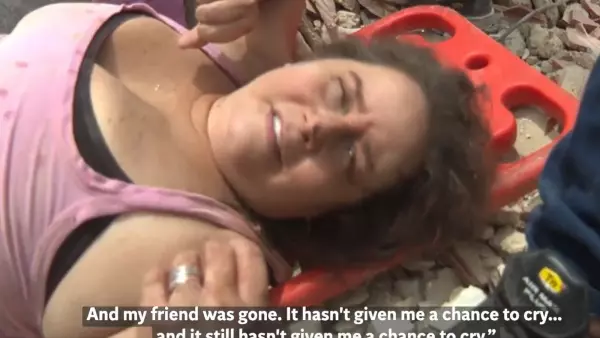 sobreviviente vio a su amiga morir tras terremoto en Venezuela