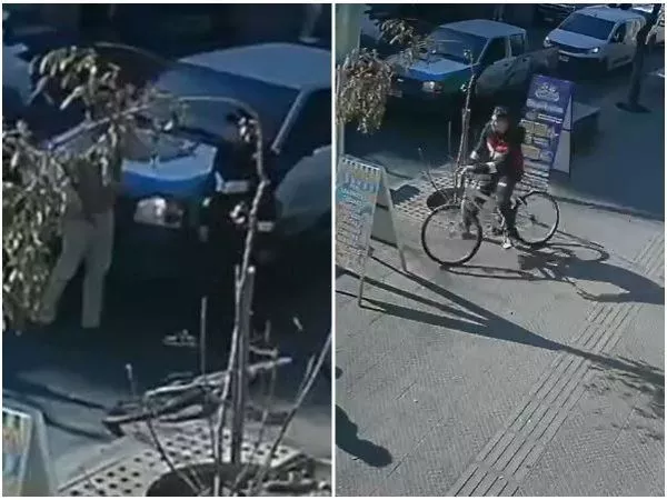 VIDEO muestra el momento exacto en que carabinero (r) dispara a ciclista tras discusión