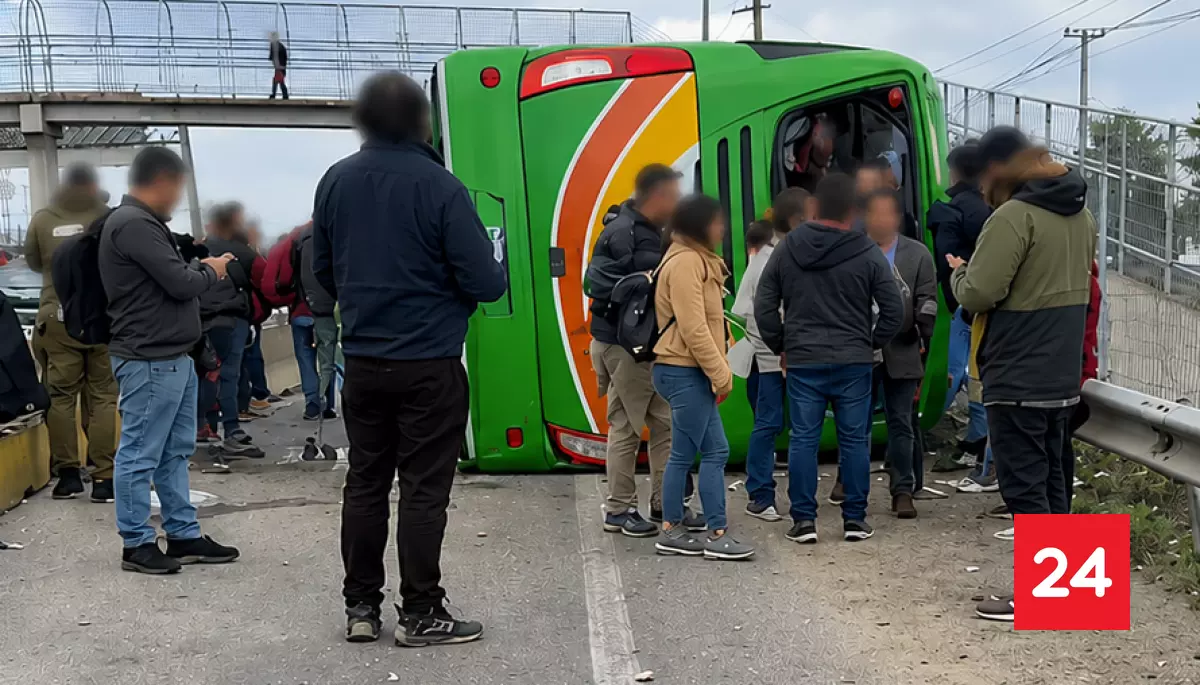 Volcamiento de bus en la Ruta 5 Sur dejó múltiples heridos | 24horas