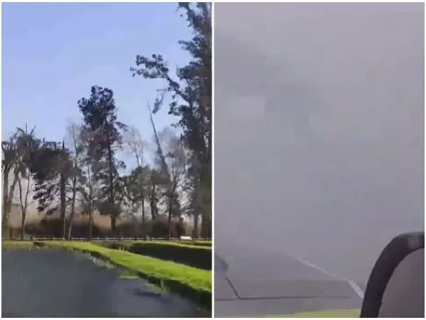 Matrimonio fue lanzado 20 metros por una fuerte ráfaga de viento en Los Ríos
