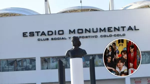 Estadio Monumental y merchandising de BTS