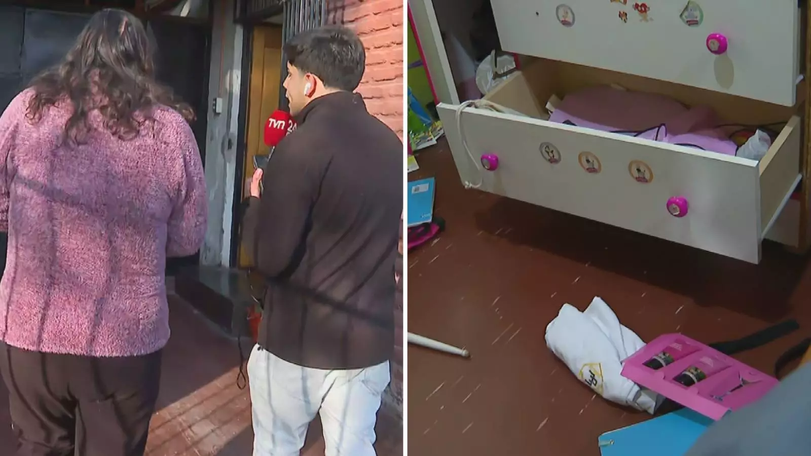 Víctima de turbazo y desorden que dejaron los delincuentes en la pieza de su hija