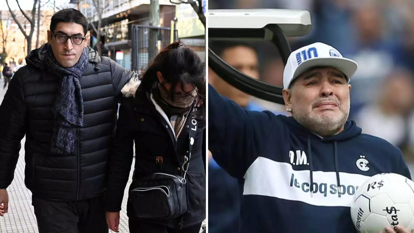 Jonathan Espósito, sobrino de Diego Maradona y Diego Maradona emocionado