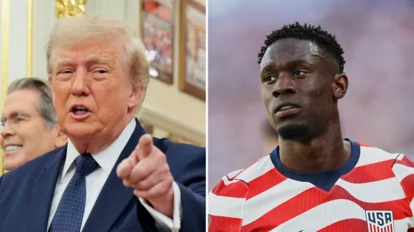 Donald Trump y Florian Balogun