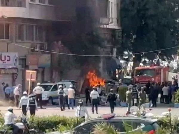 VIDEOS: Explosiones en Damasco durante visita de Macron a Siria