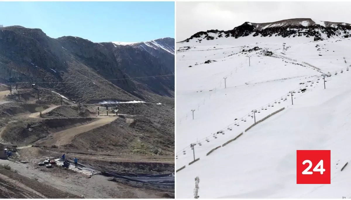 Farellones enfrenta temporada alta con escasez de nieve tras falta de lluvias en lo que va del año
