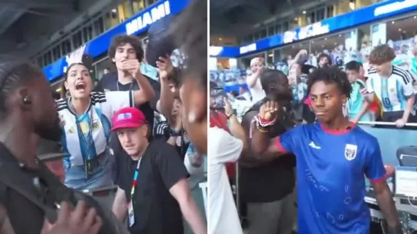 Momento de los insultos racistas en contra de IShowSpeed