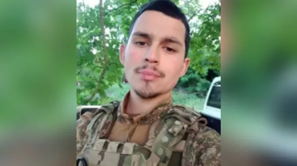 Selfie de Fabián Fernández Espinosa en Ucrania