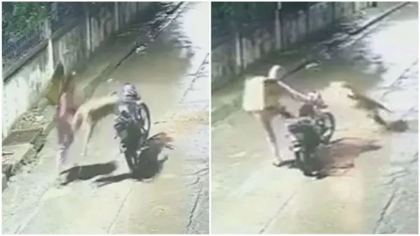 delivery se salvó por segundos de ser atacado por un leopardo en India
