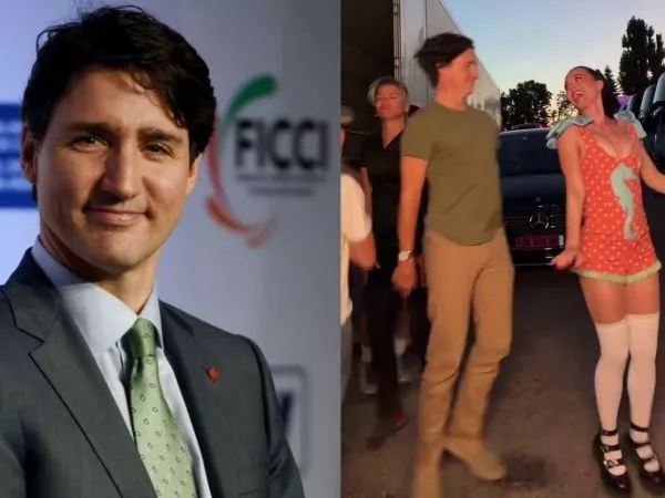 Justin Trudeu y Katy Perry