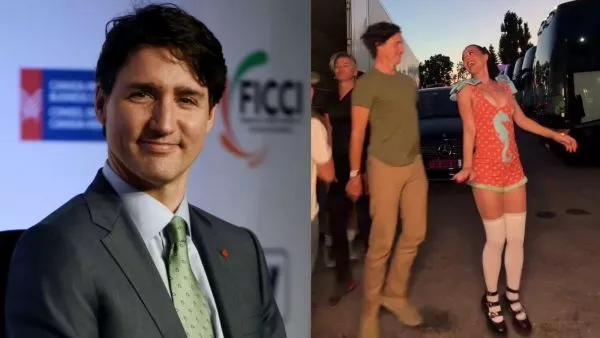Justin Trudeu y Katy Perry