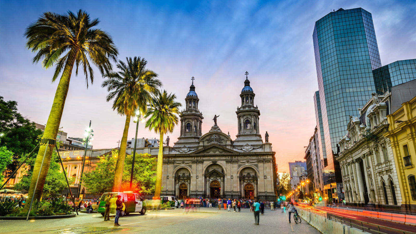 Plaza de Armas en Santiago