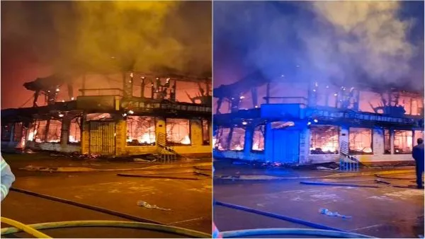 Gran incendio destruye edificio en pleno centro de Puerto Aysén