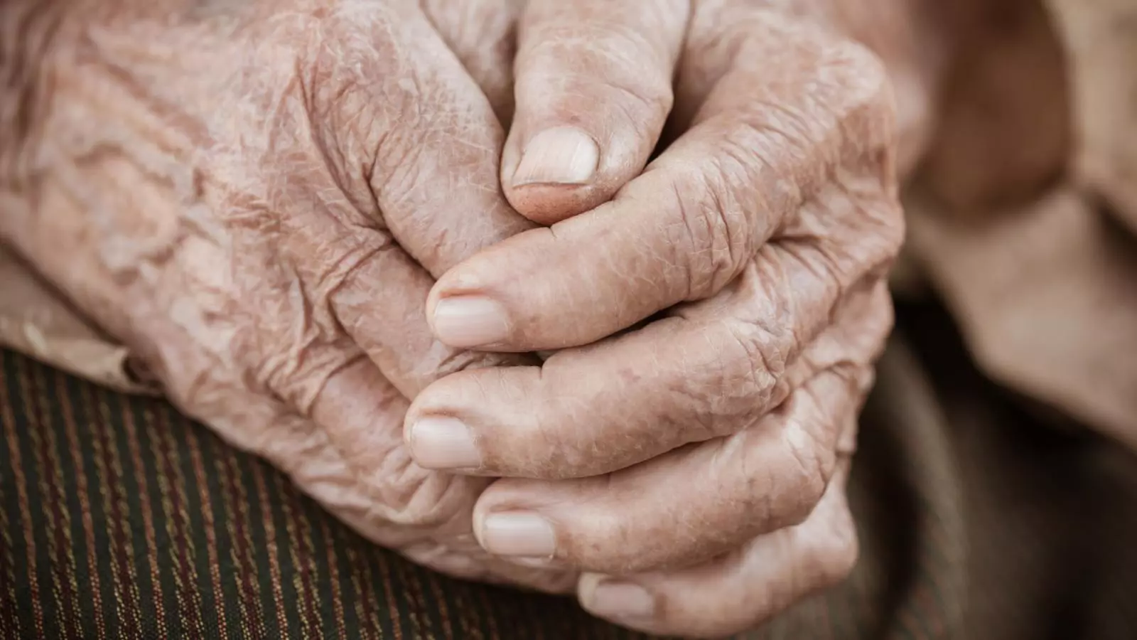 Manos de una adulta mayor
