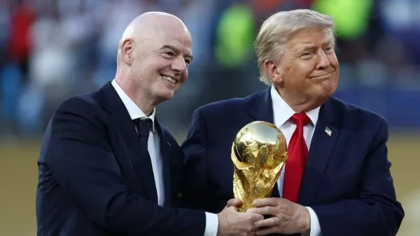 Gianni Infantino y Donald Trump