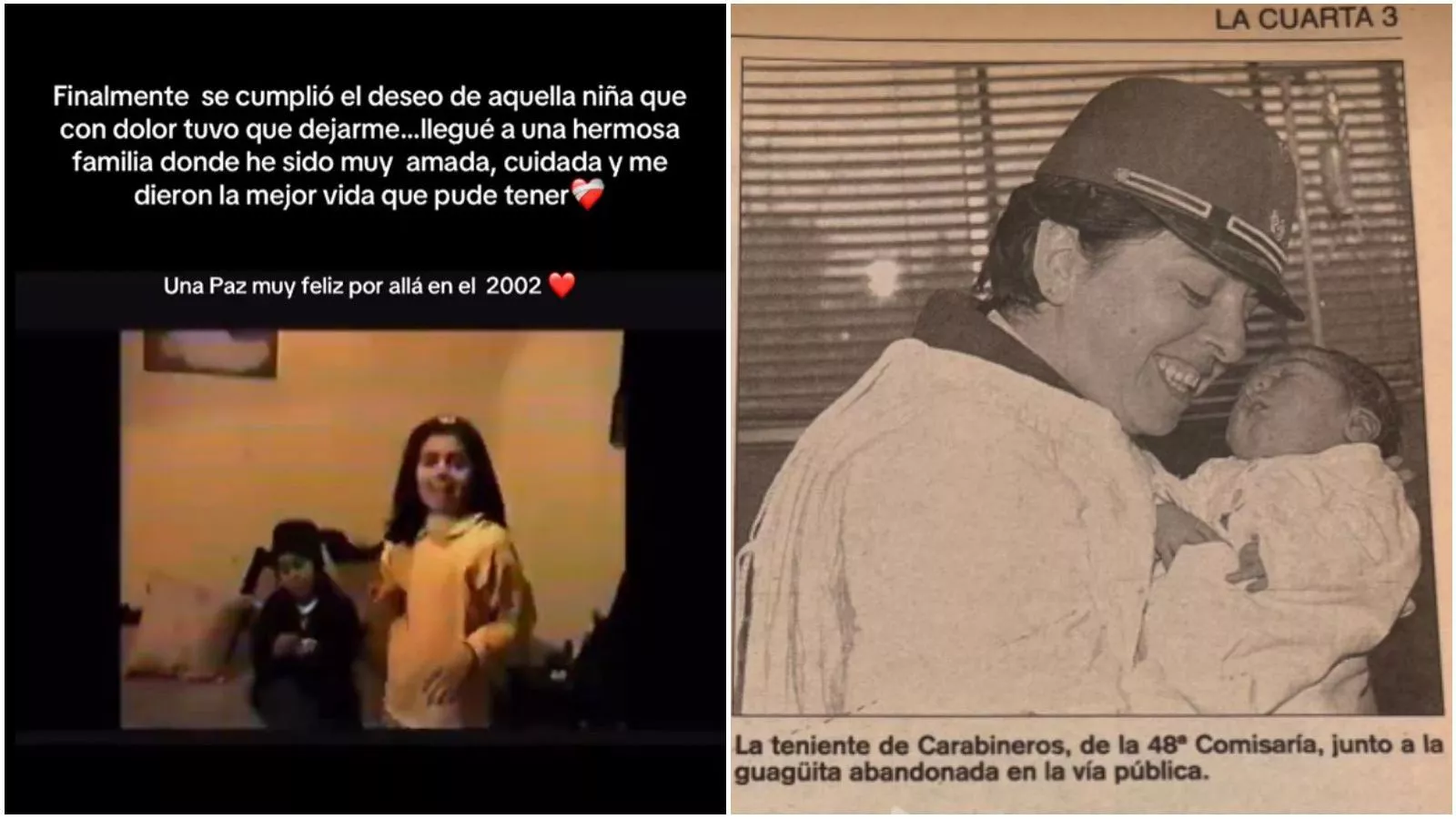 "Agradezco a mi mamá biológica": el emotivo presente de la joven abandonada de bebé en 1994
