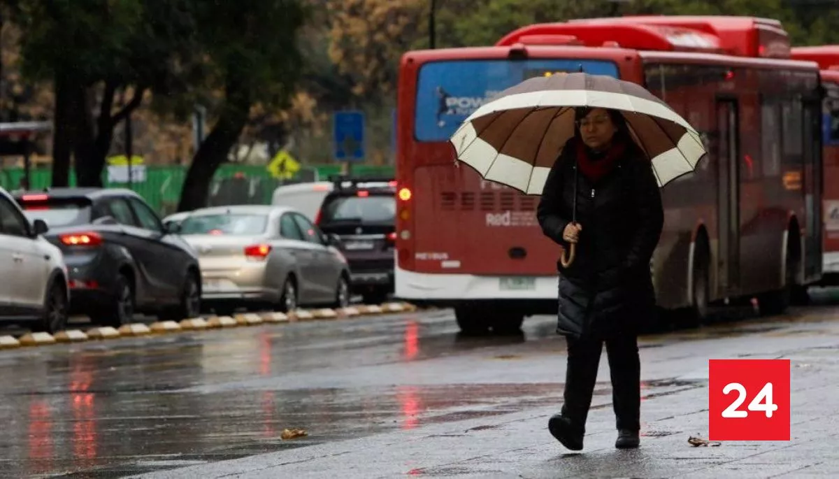 Lluvia en Santiago: Alerta Temprana Preventiva en la región Metropolitana por sistema frontal