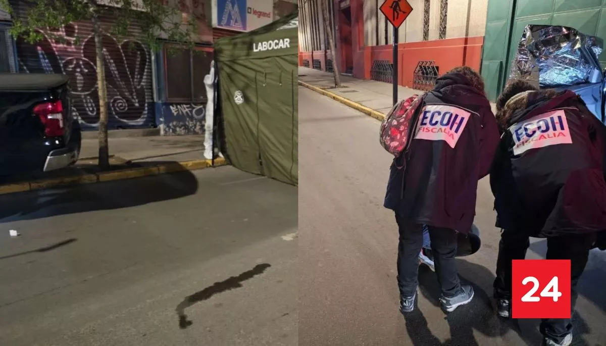 Hombre muere tras ser baleado por motociclistas en el centro de Santiago