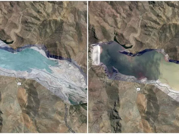 Antes y después: Embalse Puclaro aumenta sus reservas y alcanza el 30% de su capacidad