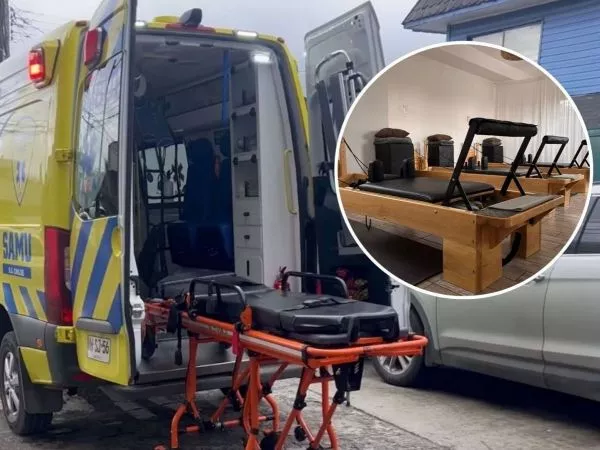 Mujer terminó con fierro empalado en el rostro tras accidente en centro de Pilates en Castro
