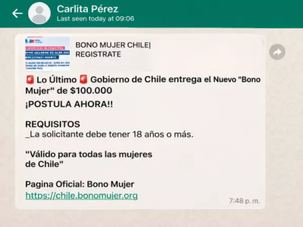 estafa whatsapp