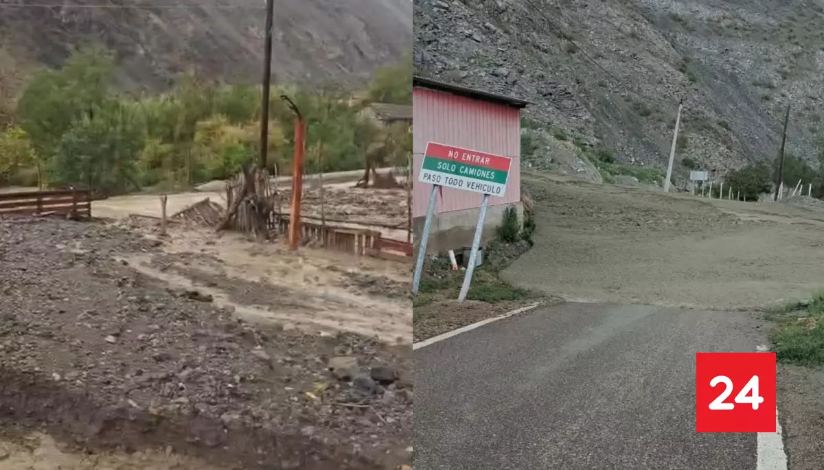 Activación de quebradas provoca tres cortes de camino en el Valle El Tránsito en Alto del Carmen