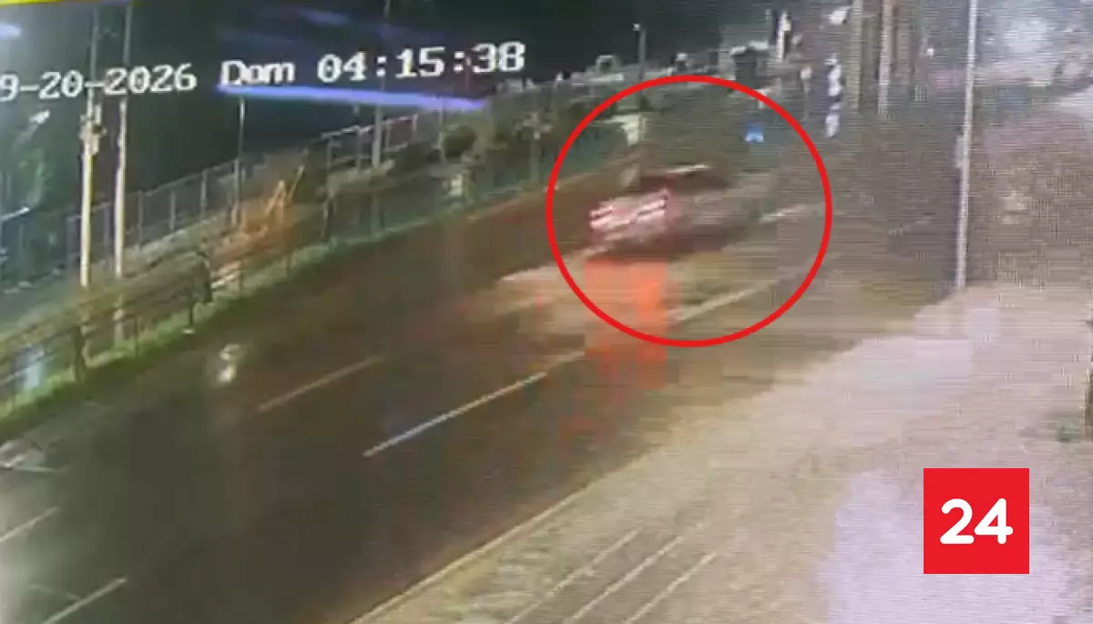 VIDEO: Choque y posterior volcamiento en Camino a Melipilla deja un joven fallecido