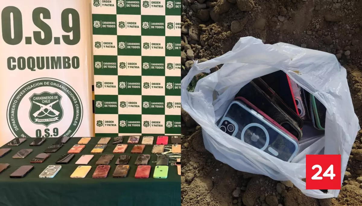 Los ocultaban bajo tierra: detienen a banda extranjera que robó más de 80 celulares en La Pampilla de Coquimbo