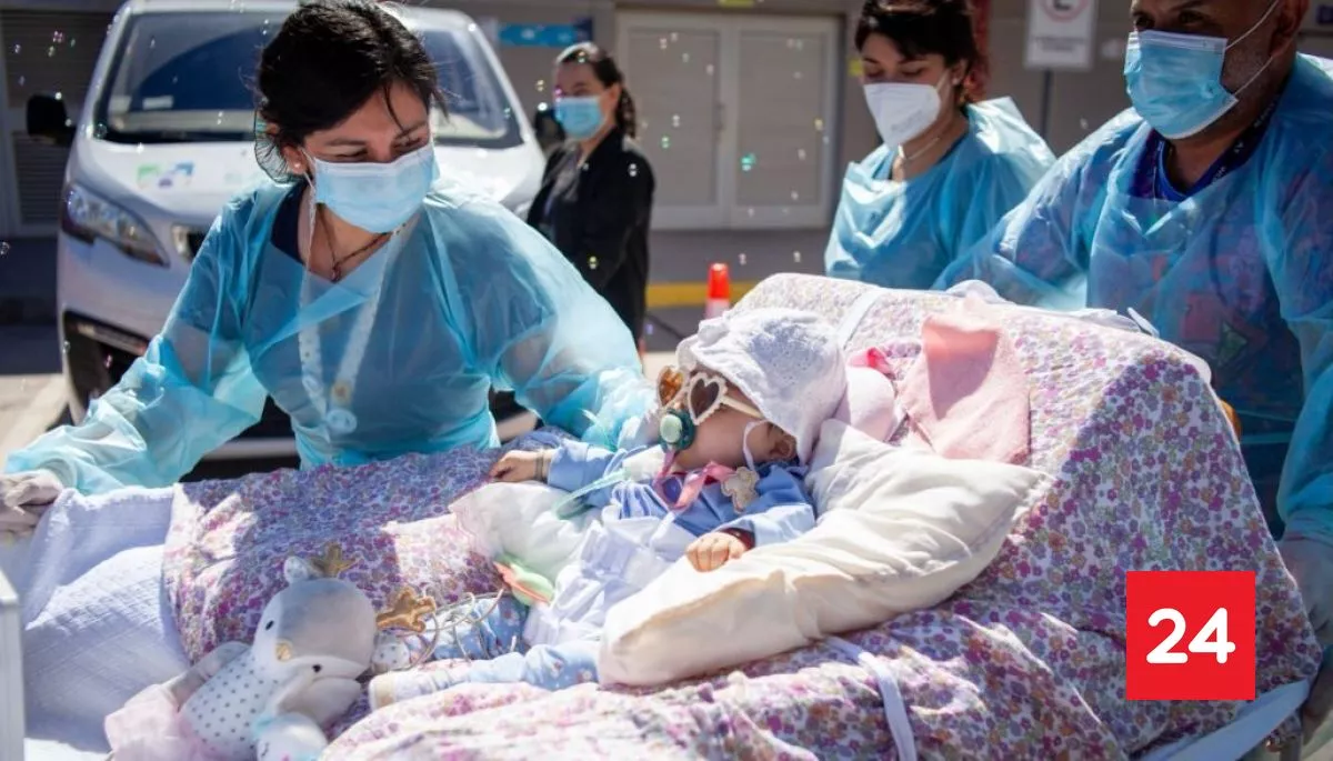 VIDEO: la conmovedora salida al aire libre para bebé de un año hospitalizada desde que nació en Ovalle