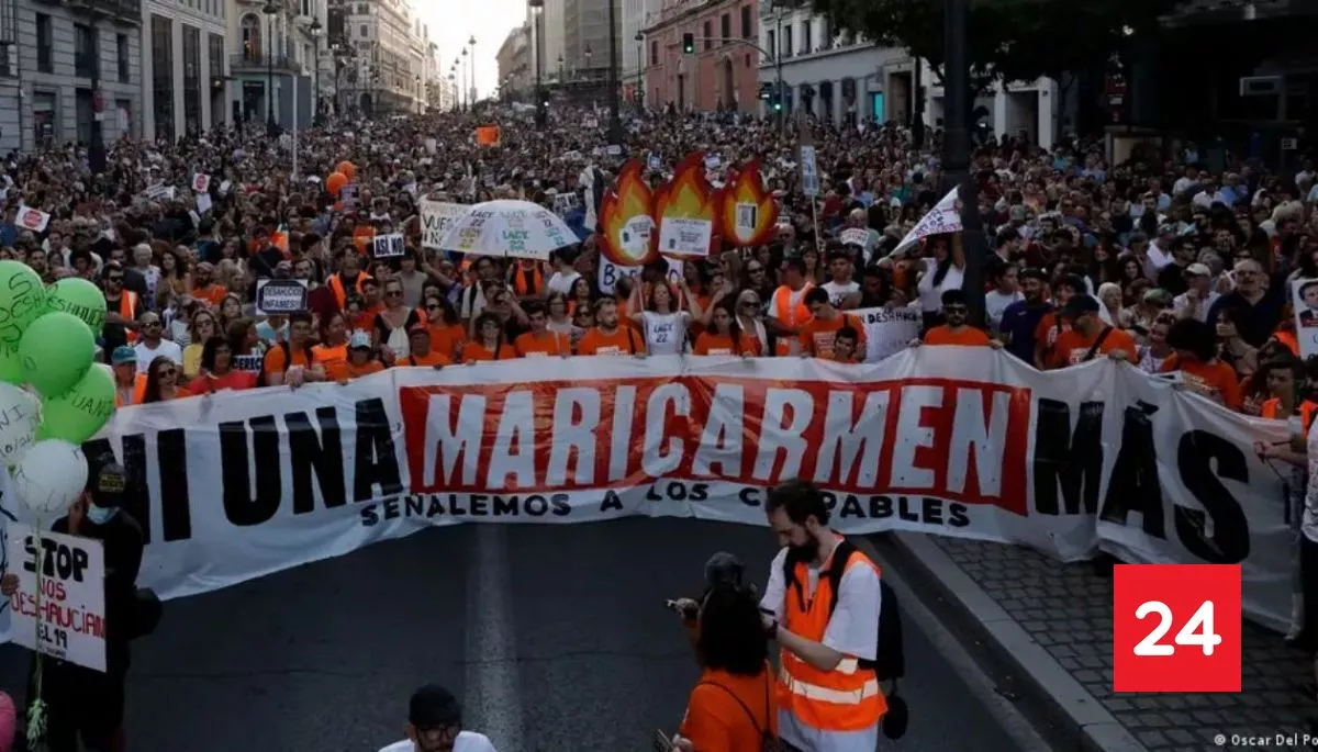 Protestan en España contra la crisis de vivienda
