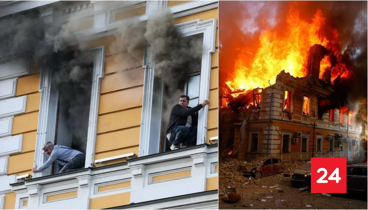 Mortal ataque ruso a Ucrania: víctimas intentan escapar por ventanas de edificio